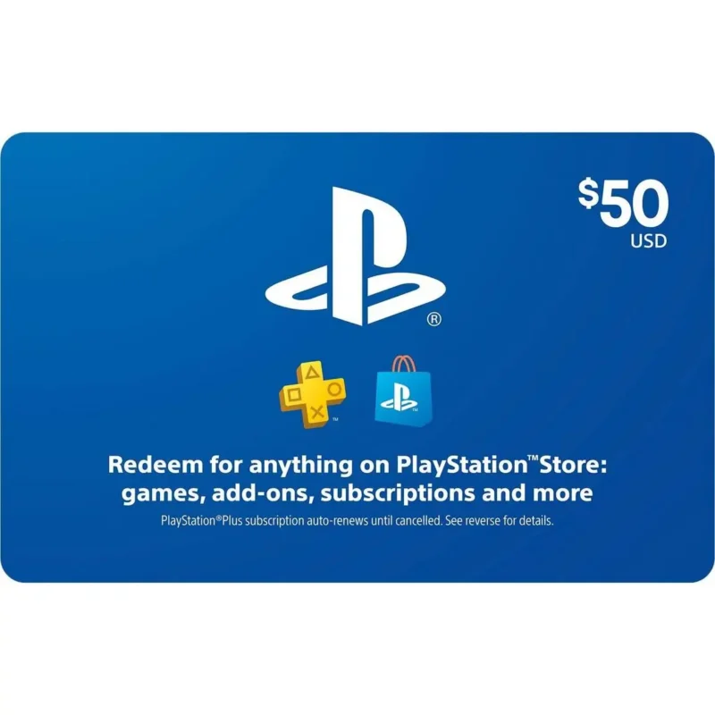 ELM Watch 57 PlayStation Gift Card $50 (US) - PSN Wallet Credit for Game Downloads and DLC